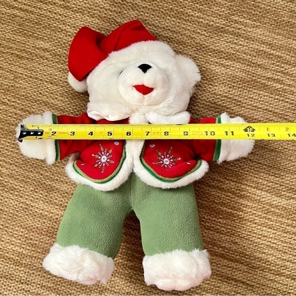 DanDee Christmas Teddy Bear Snowflake Friends Plush Sweater Hat 2005 15” - Picture 9 of 15